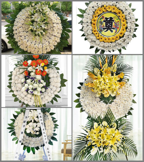 福建龙岩长汀县河田镇潘屋村花圈速递